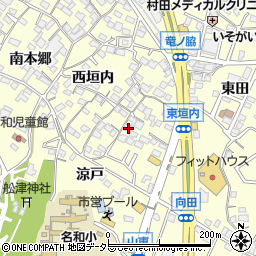 愛知県東海市名和町東垣内42周辺の地図