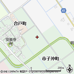 滋賀県東近江市市子沖町周辺の地図