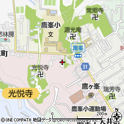 京都府京都市北区鷹峯光悦町14周辺の地図