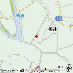 岡山県津山市福井2325周辺の地図