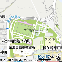 京都府京都市左京区松ケ崎総作町周辺の地図