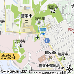 京都府京都市北区鷹峯光悦町9周辺の地図