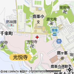 京都府京都市北区鷹峯光悦町24周辺の地図
