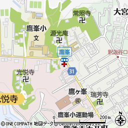 京都府京都市北区鷹峯光悦町6周辺の地図