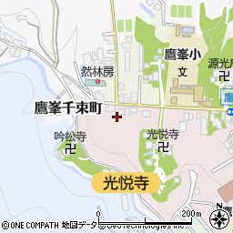 京都府京都市北区鷹峯光悦町44周辺の地図