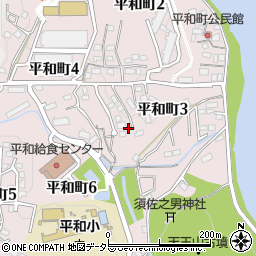 愛知県豊田市平和町周辺の地図