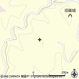 愛知県設楽町（北設楽郡）田峯（藤田畑）周辺の地図