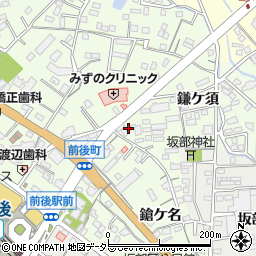 愛知県豊明市前後町鎗ケ名1816周辺の地図