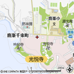 京都府京都市北区鷹峯光悦町36周辺の地図