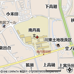 京都府立南丹高等学校周辺の地図