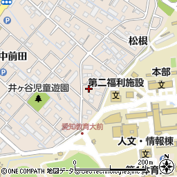 愛知県刈谷市井ケ谷町寺山周辺の地図