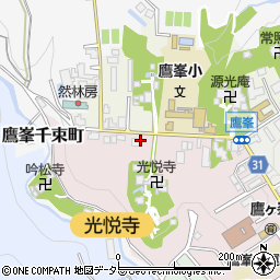 京都府京都市北区鷹峯光悦町32周辺の地図