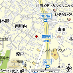 愛知県東海市名和町東垣内26周辺の地図