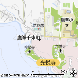 京都府京都市北区鷹峯光悦町47周辺の地図