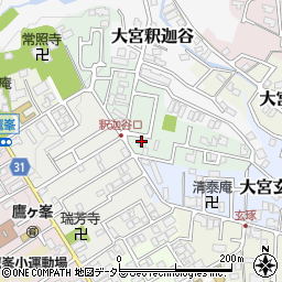 エホバの証人の王国会館西賀茂教会周辺の地図