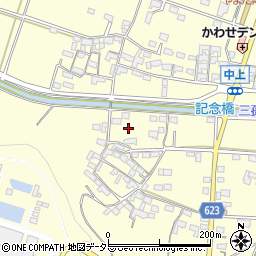 三重県員弁郡東員町中上1537-1周辺の地図