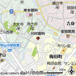 川村歯科診療所周辺の地図