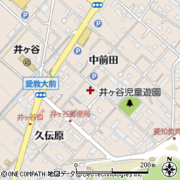 愛知県刈谷市井ケ谷町中前田78周辺の地図