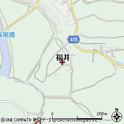 岡山県津山市福井2207周辺の地図