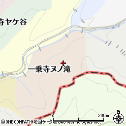 京都府京都市左京区一乗寺ヌノ滝周辺の地図