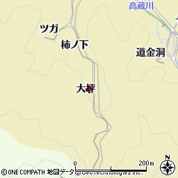 愛知県豊田市豊松町大坪周辺の地図