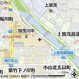 京都府京都市北区紫竹上長目町周辺の地図