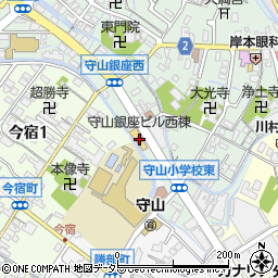 滋賀中央信用金庫守山駅前支店周辺の地図