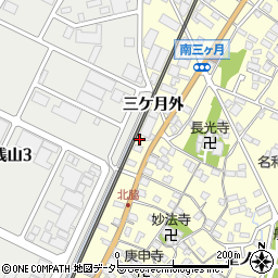 愛知県東海市名和町三ケ月外81周辺の地図