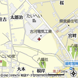 愛知県豊田市堤本町下見周辺の地図