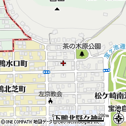 京都府京都市左京区下鴨北茶ノ木町周辺の地図