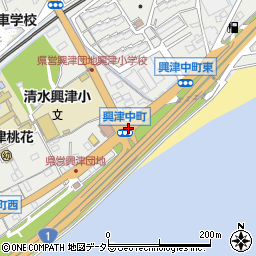 興津中町周辺の地図