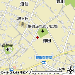 愛知県豊田市堤町神田周辺の地図