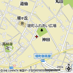 愛知県豊田市堤町（神田）周辺の地図