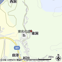 愛知県豊田市岩倉町東洞44周辺の地図
