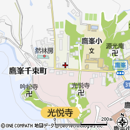 京都府京都市北区鷹峯北鷹峯町33周辺の地図