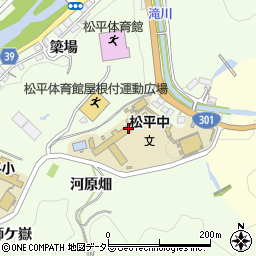 豊田市立松平中学校周辺の地図