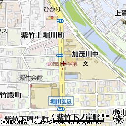 京都府京都市北区紫竹上ノ岸町周辺の地図