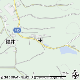 岡山県津山市福井2182周辺の地図