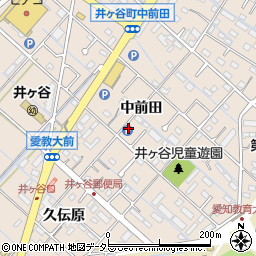 愛知県刈谷市井ケ谷町中前田周辺の地図