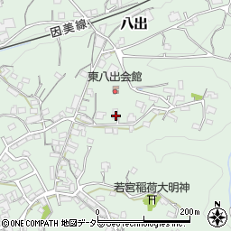 岡山県津山市八出666-1周辺の地図