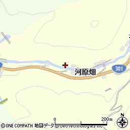 愛知県豊田市大内町河原畑周辺の地図