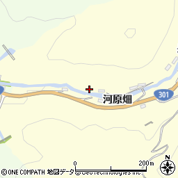 愛知県豊田市大内町（河原畑）周辺の地図