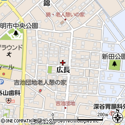 愛知県豊明市新田町広長7-7周辺の地図