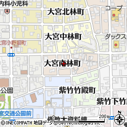 京都府京都市北区大宮南林町周辺の地図