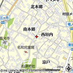 愛知県東海市名和町西垣内96周辺の地図