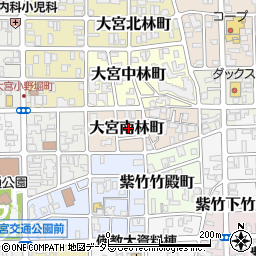京都府京都市北区大宮南林町周辺の地図