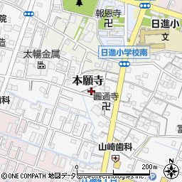 三重県桑名市本願寺35周辺の地図
