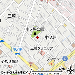 愛知県豊明市三崎町中ノ坪17-2周辺の地図