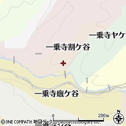 京都府京都市左京区一乗寺割ケ谷周辺の地図