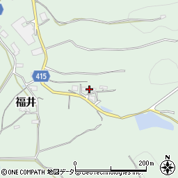 岡山県津山市福井2183周辺の地図